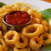 Crispy Calamari - Served with marinara sauce on the side