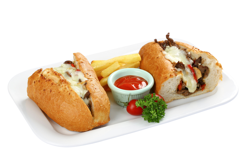 Philly Cheese Steak with fries